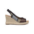 Zeppe in tessuto multicolore con suola in corda 9 cm e inserto elastico Lora Ferres, Donna, SKU w043000057, Immagine 0